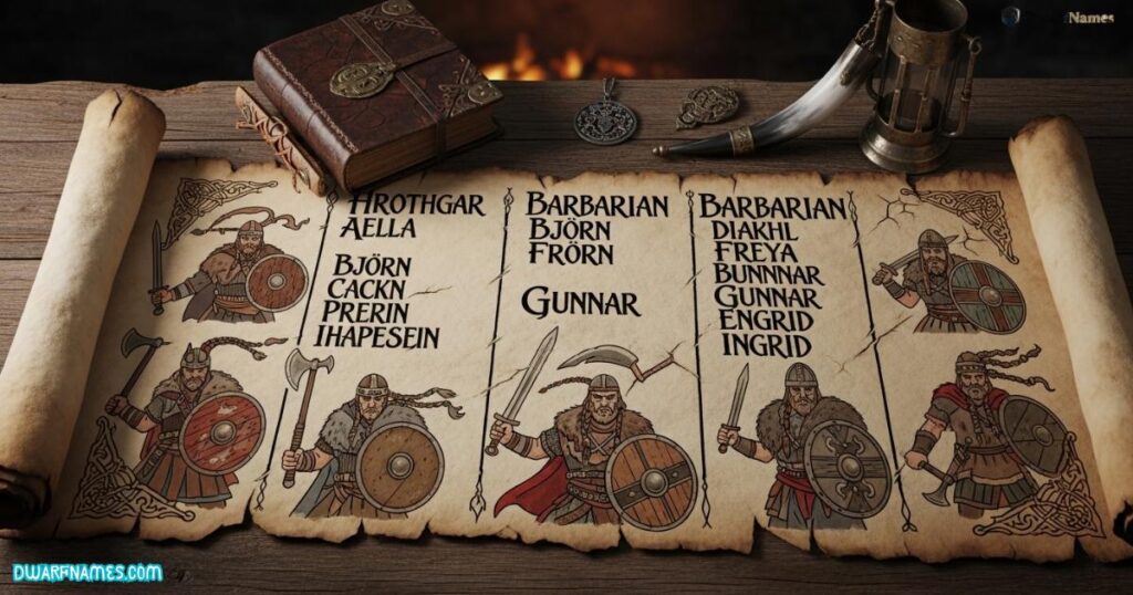 Barbarian Names Ideas Inspired by Ancient Warriors