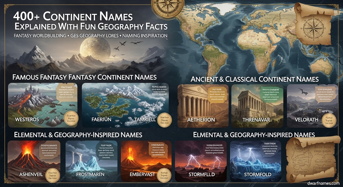 400 Continent Names Explained With Fun Geography Facts