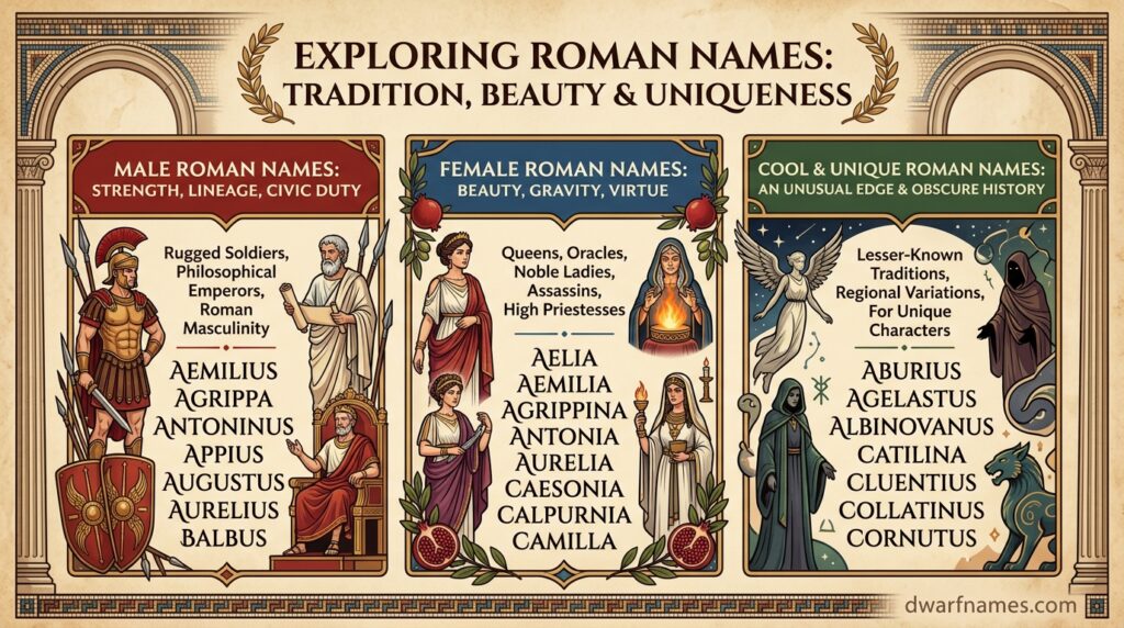 Cool and Unique Roman Names