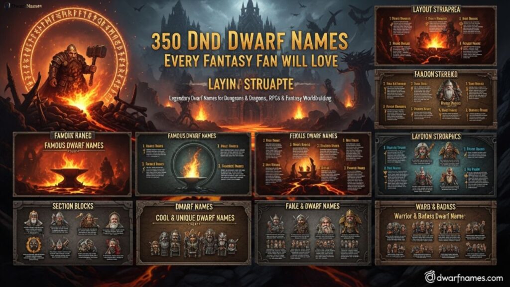 DnD Dwarf Names Every Fantasy Fan Will Love