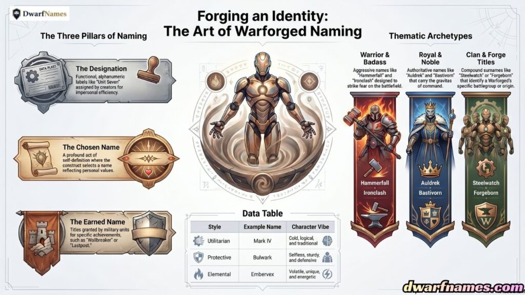 DnD Warforged Names