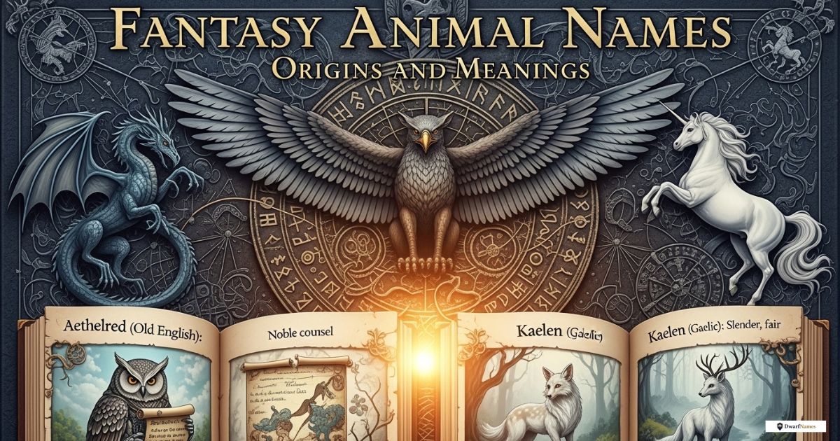 350 Fantasy Animal Names With Origins and Meanings