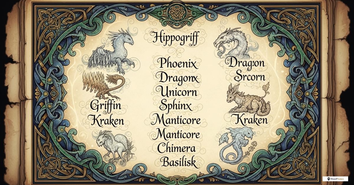 350 Fantasy Animal Names With Origins and Meanings