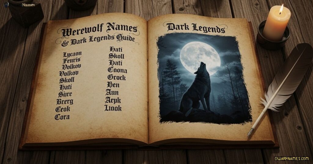 Werewolf Names Ideas for Dark Legends Guide