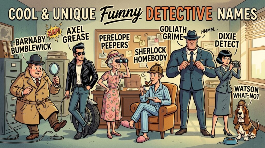 Cool and Unique Funny Detective Names