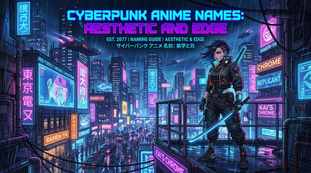 Cyberpunk Anime Names Aesthetic and Edge