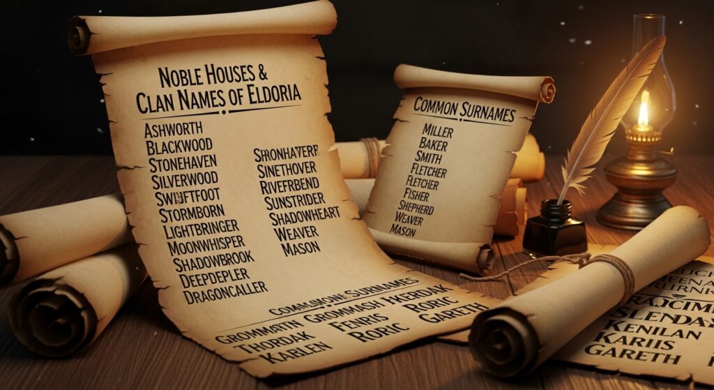 Male Clan Names and Surnames