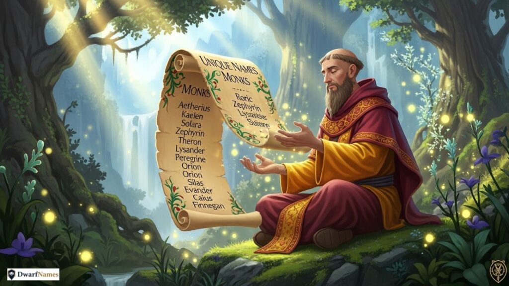 Unique Name Ideas For Monk
