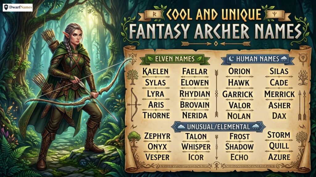 Fantasy Archer Clan Names and Surnames