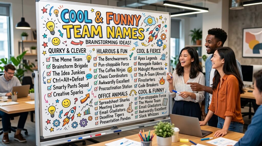 Cool and Funny Team Names
