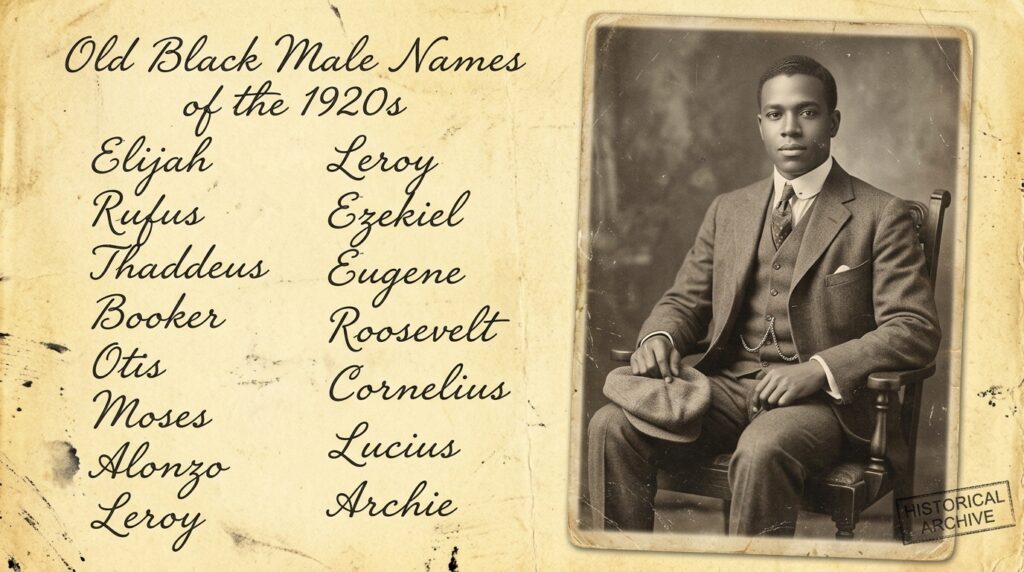 Old School Black Baby Names